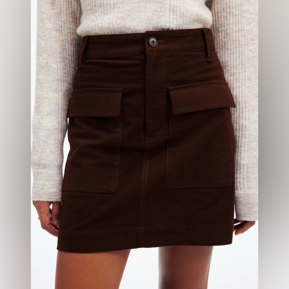 Madewell Dark Brown Mini Skirt